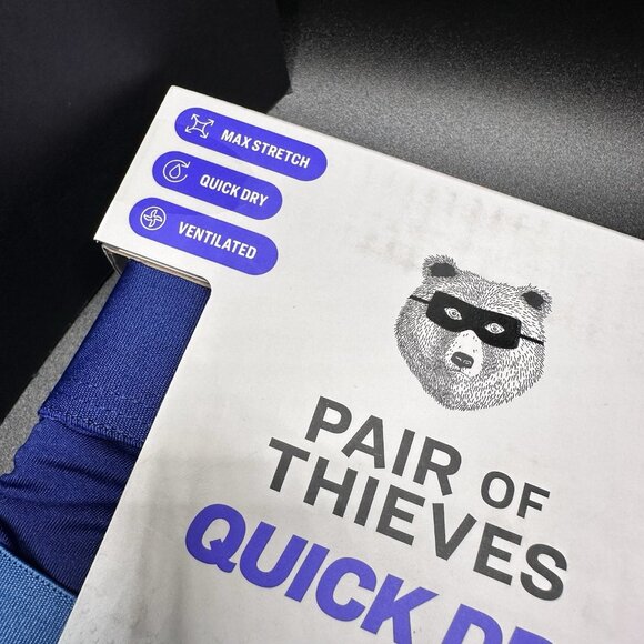 Pair of Thieves Mens Quick Dry Boxer Briefs 3pk - Blue Large 34”-36” New Stretch - Picture 4 of 5